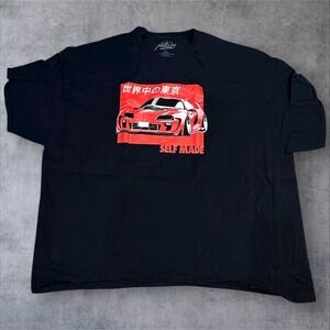Popular Poison Black Graphic T Shirt Men's‎ 4XL Japanese Car Graphic Tee